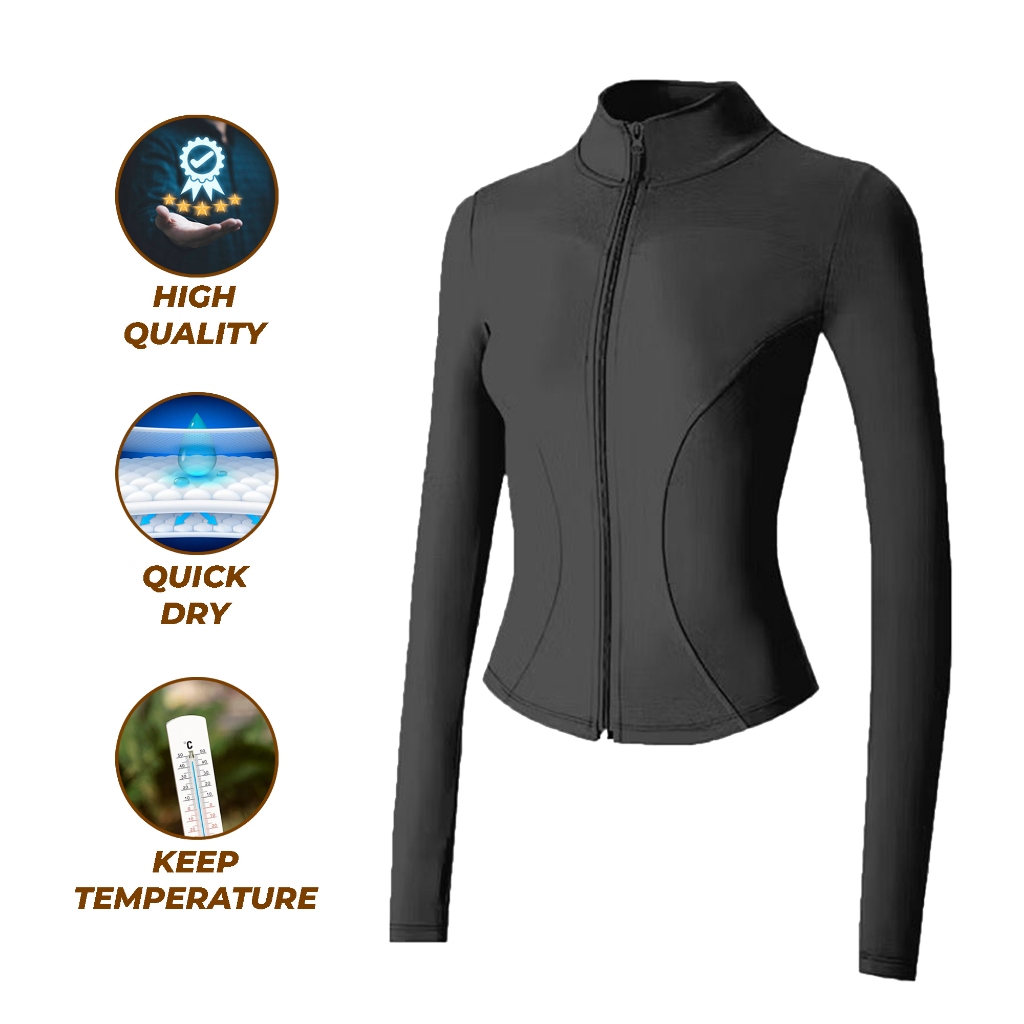 PURPOSE - Jaket Lari Wanita Baju Gym Lari Outdoor Anti UV