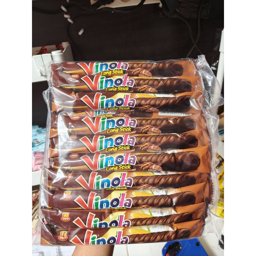 Jual (10 PCS) DUO VINOLLA VINOLA LONG STIK COKLAT - VANILA - STROBERI ...