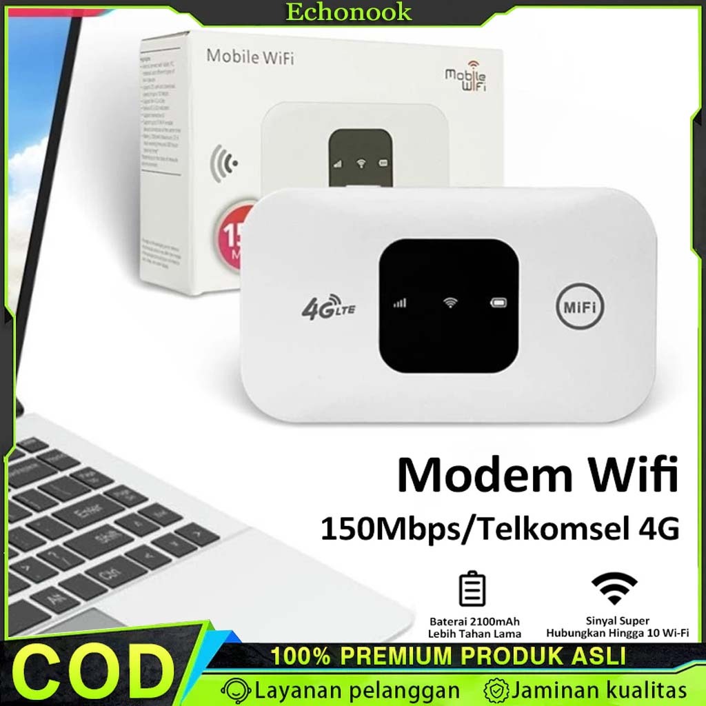 【COD】Modem Mifi modem Wifi 4G all operator LTE k300 Unlock All Operator 4g wifi portable 150Mbps mifi telkomsel - ALY