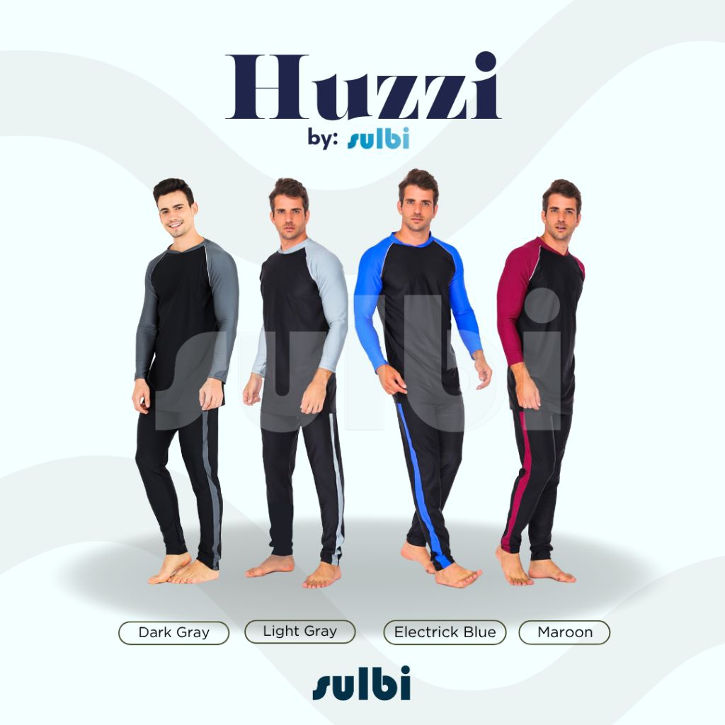 Jual SULBI HUZZI Baju Renang Pria Laki-laki Dewasa Remaja LENGAN ...