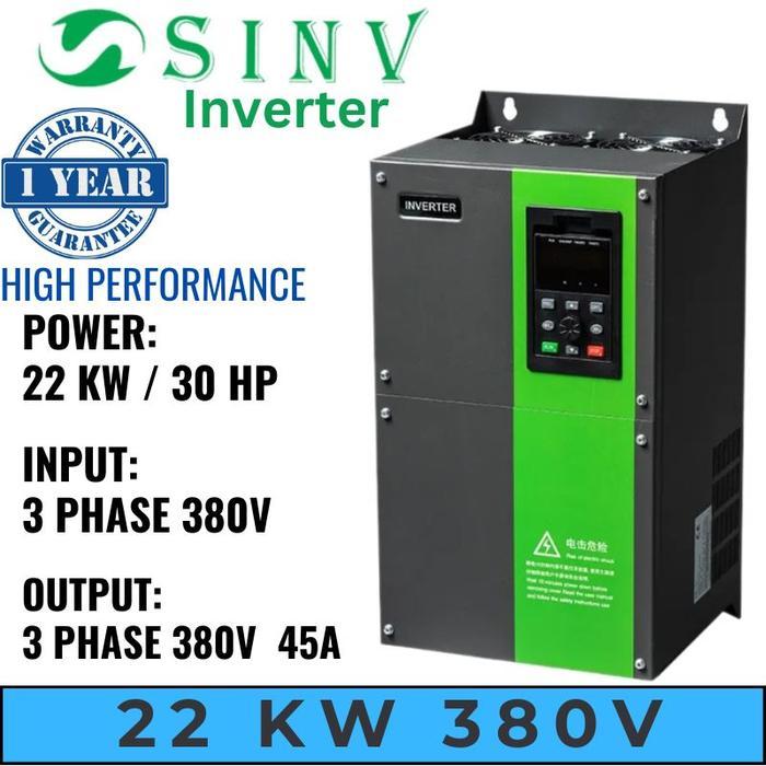 Jual Inverter SINV 22KW 22 KW 380V 3Phase Inverter Motor 22 KW 30HP 30 ...