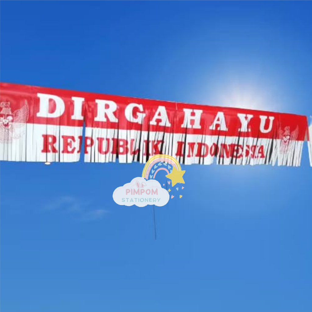Jual Bendera Rumbai Banner Merah Putih Dirgahayu Republik Indonesia ...