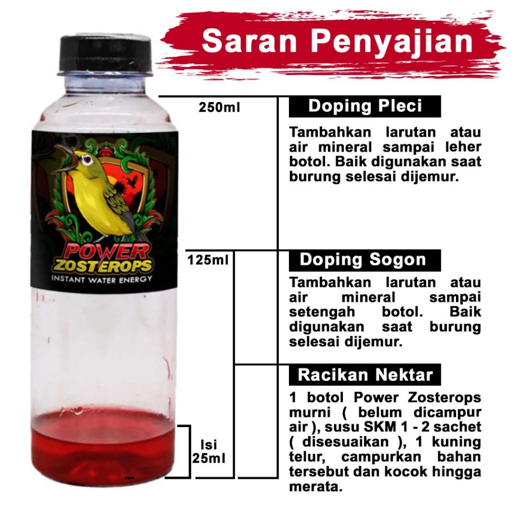 Jual Paket hemat 96 botol Power Zosterops | Shopee Indonesia