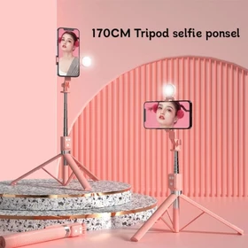 TOOREA 170CM A12 Selfie Stick Tripod Tongsis Dengan Monopod Dengan Wireless Remote Control