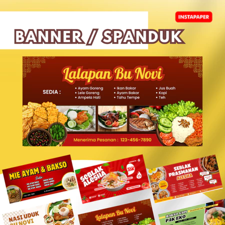 Banner Spanduk / Baliho Tebal 280GSM Cetak Digital