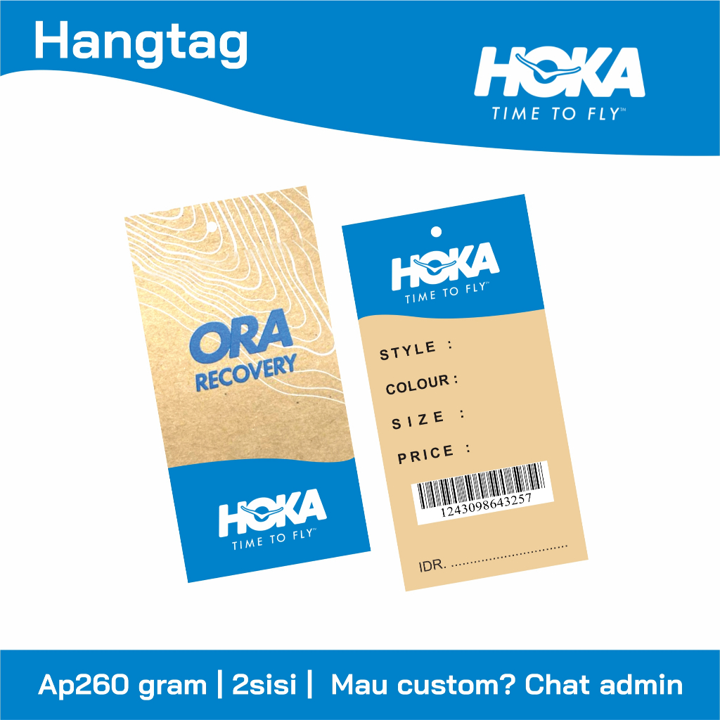Jual Hangtag HOKA // Label sepatu // Label hoka // label baju | Shopee ...