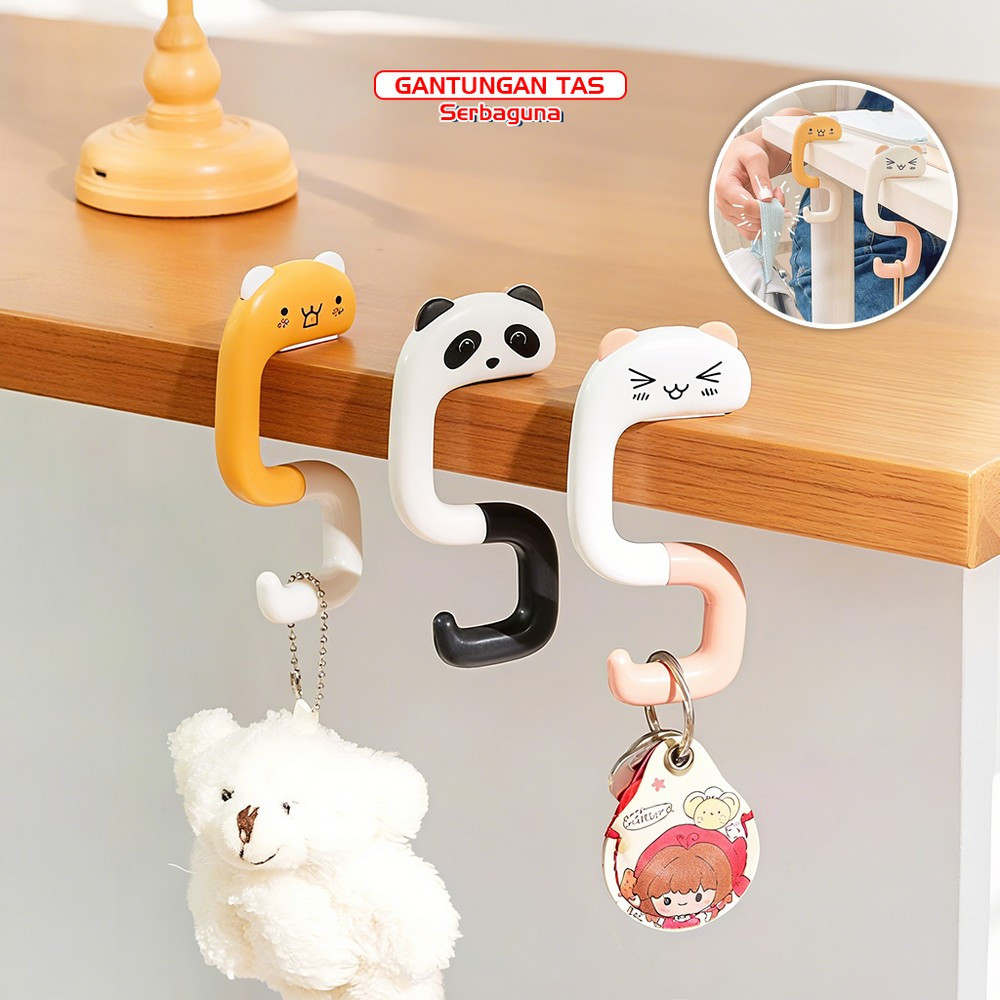 Jual Gantungan Tas Hook Karakter Lucu Cantolan Kait Meja Kantor Kamar