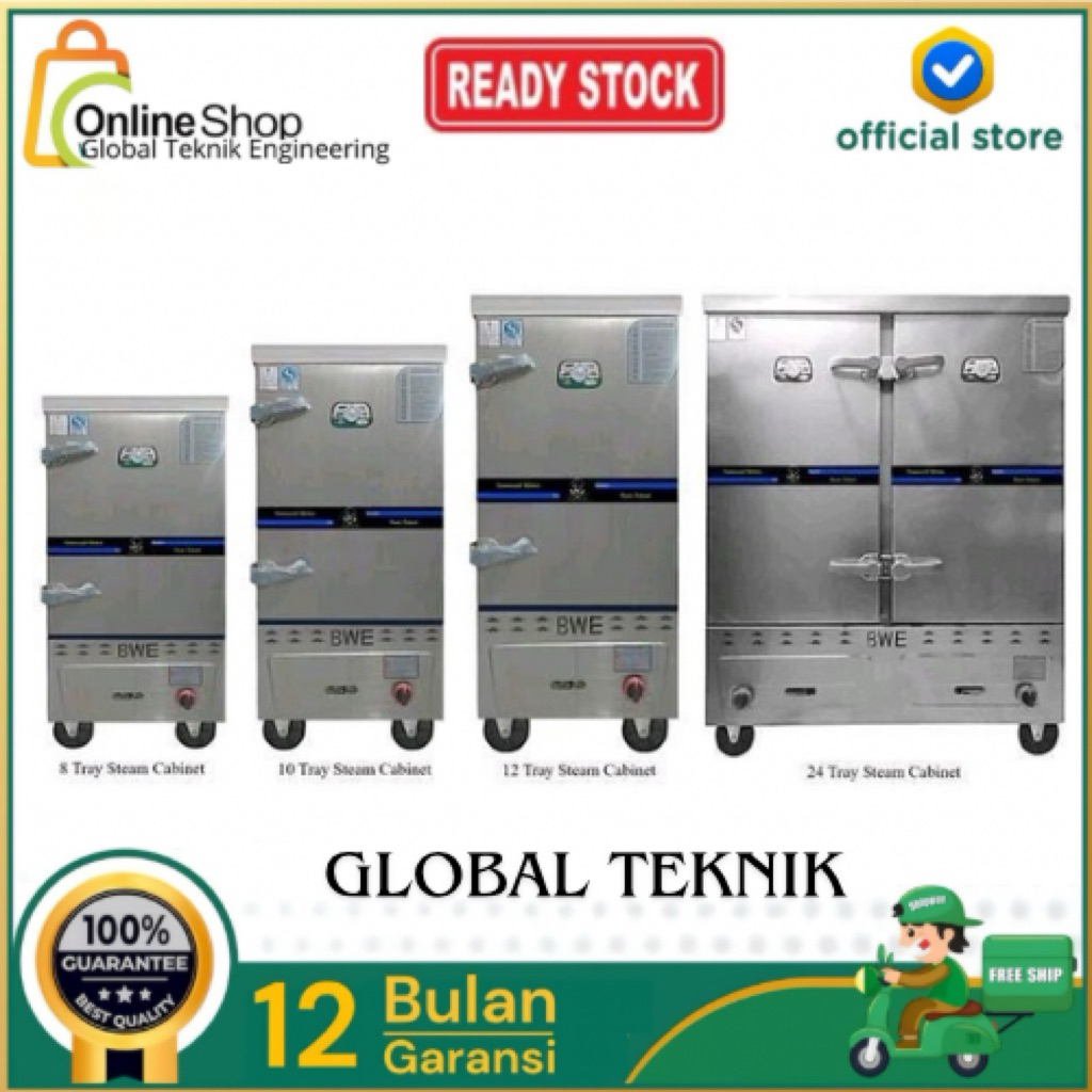Jual gas rice steamer 4 tray 8 tray 10 tray 12 tray by bwe royalstar ...