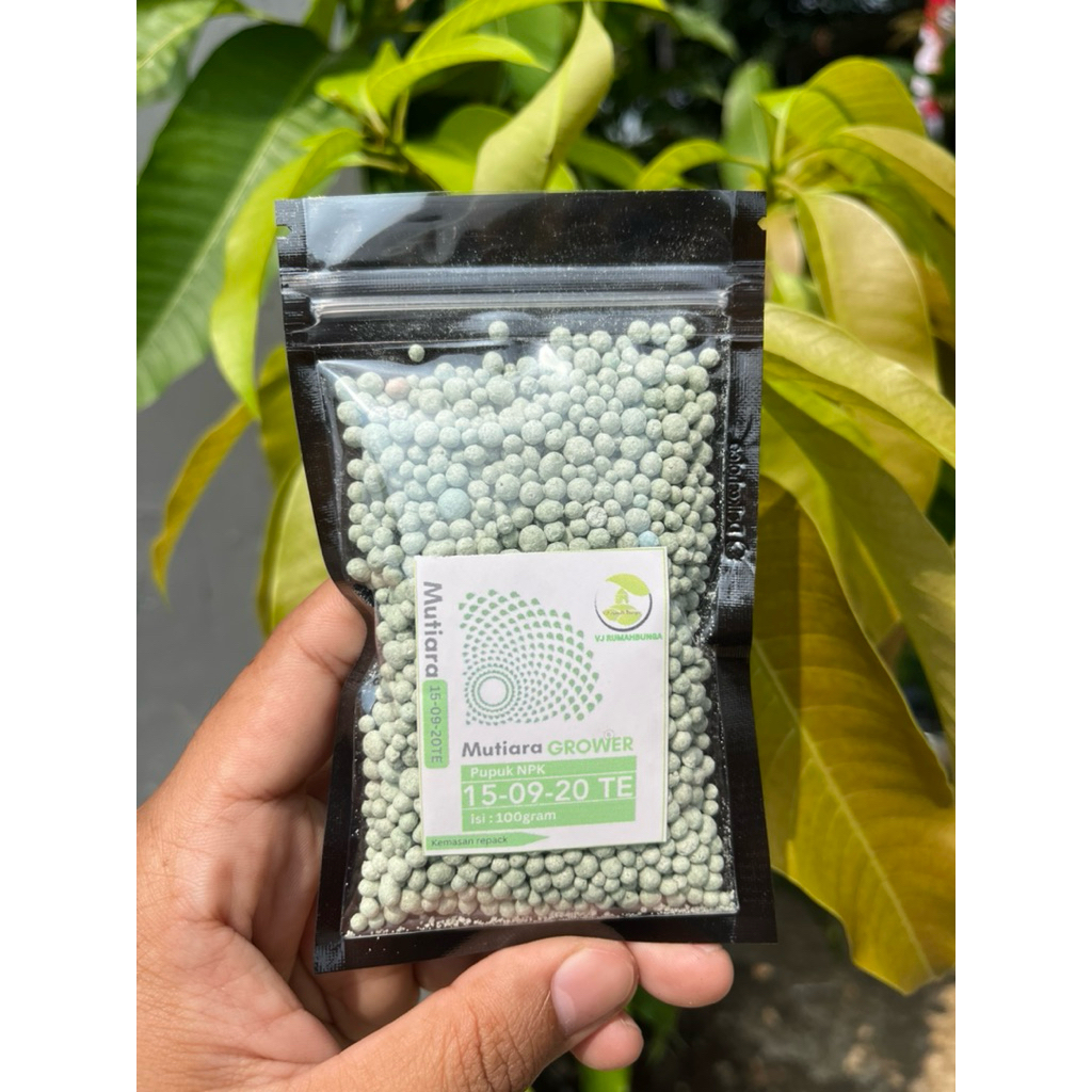 100gr- Pupuk mutiara GROWER npk hijau grower