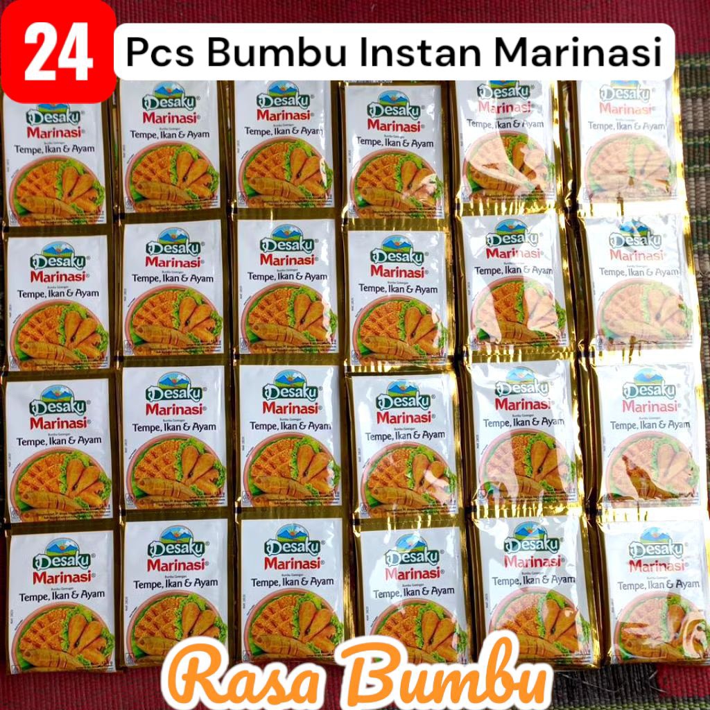 Jual Bumbu 24 sachet instan goreng desaku marinasi tempe ikan