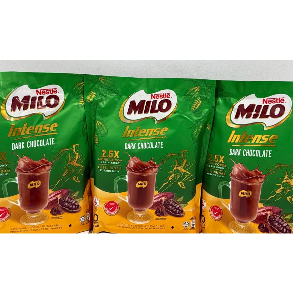 Jual MILO Intense Dark Chocolate Minuman Malt Coklat Malaysia 10 sachet ...
