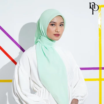 Napocut Hijab Plain Twill Hijab Segiempat Paris Jepang Premium Anti Kusut Anti Terawang 115 X