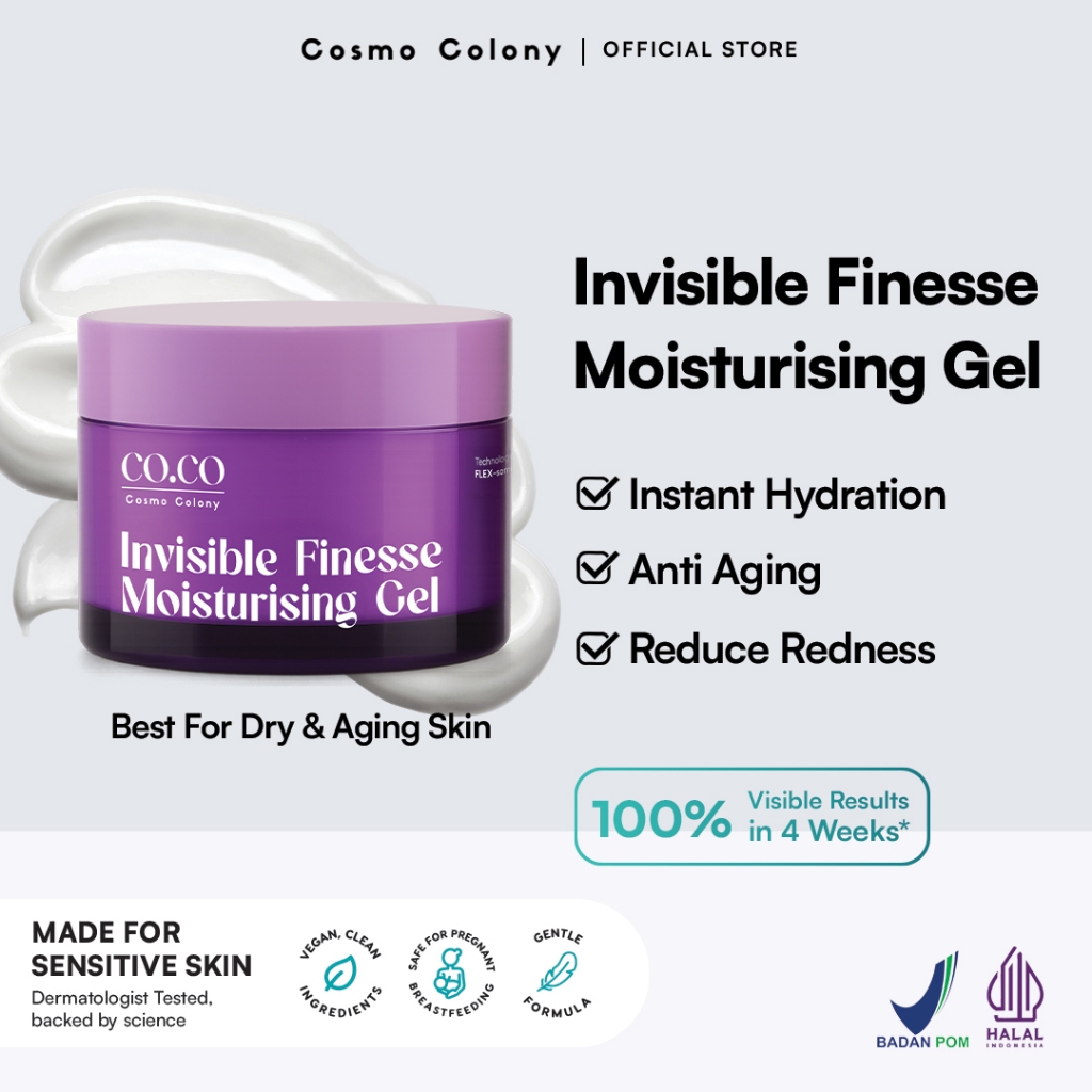 Jual Cosmo Colony Moisturizer CO.CO Invisible Finesse Moisturising Gel ...