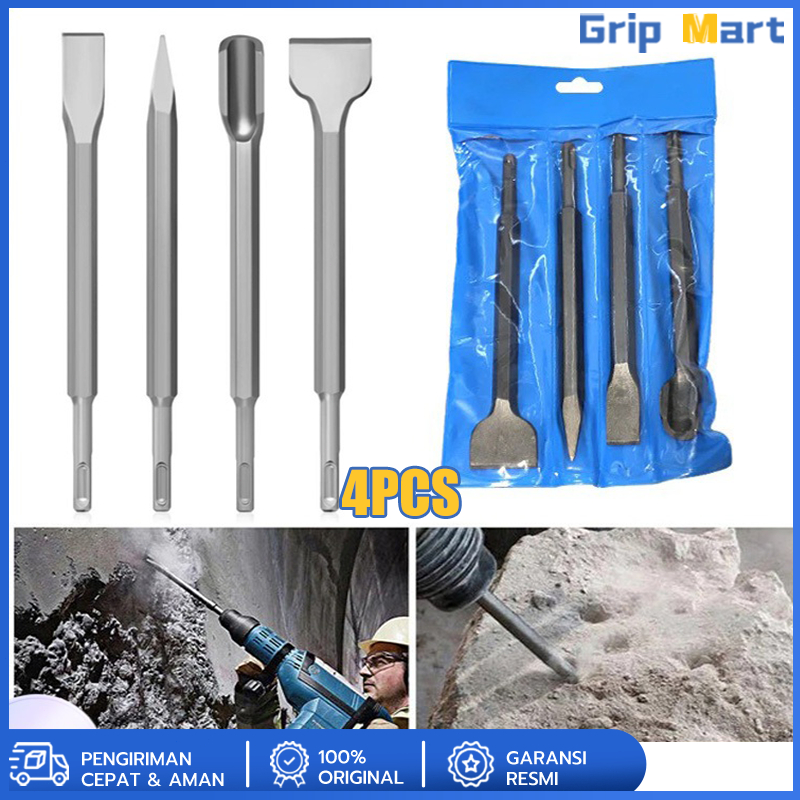 Jual Tools Mata Bor Pahat Beton SDS (COD) Set Pahat Plus Flat Chisel ...
