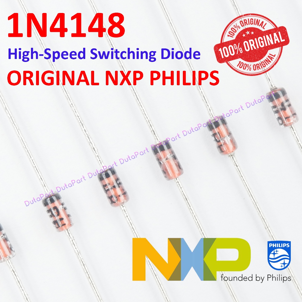 Jual DIODA 1N4148 ORIGINAL NXP PHILIPS FAST SWITCHING DIODE IN4148 1N ...