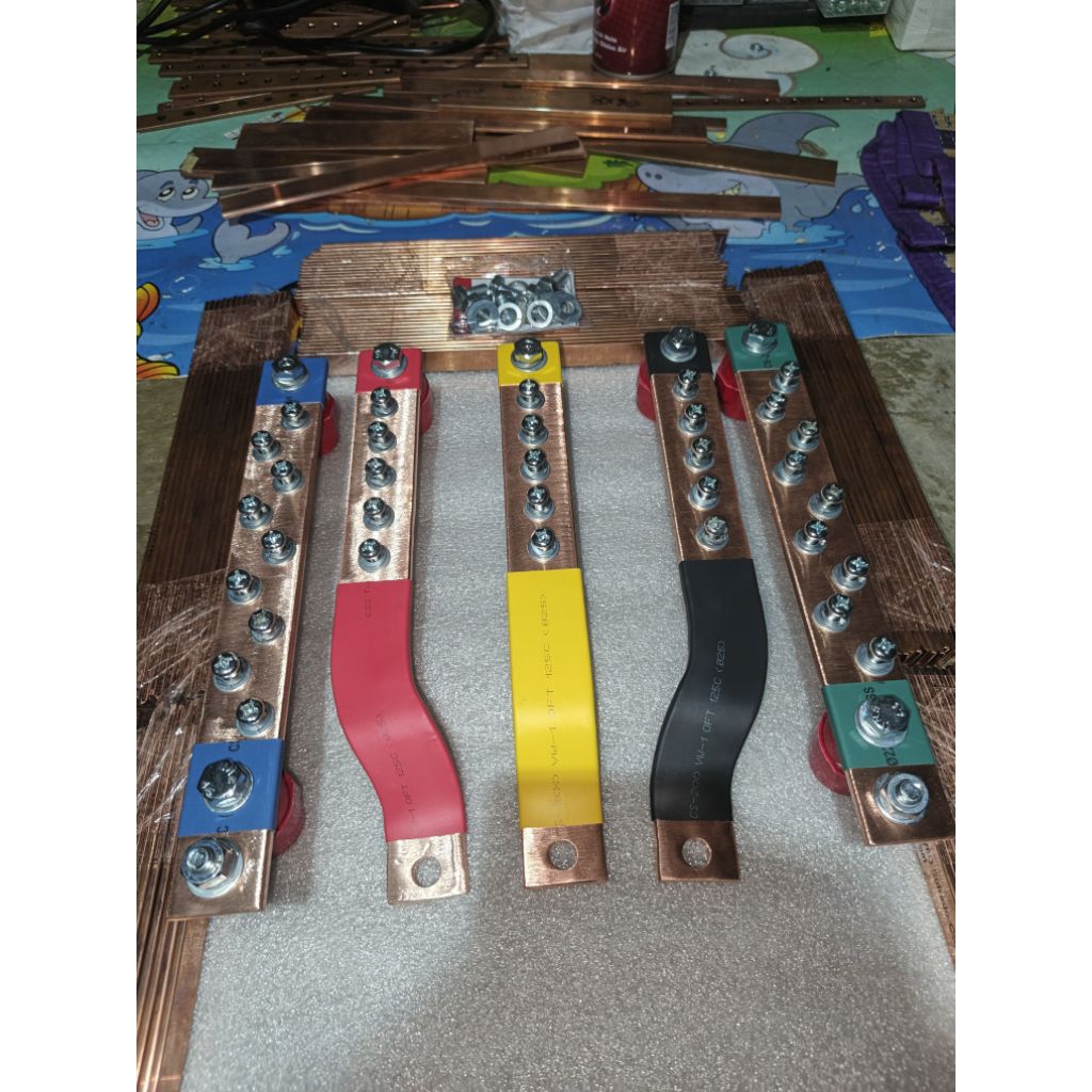 Jual BUSBAR 5×30 RSTN + GROUND PANJANG 25 CM UNTUK MCCB 300A/400A ...
