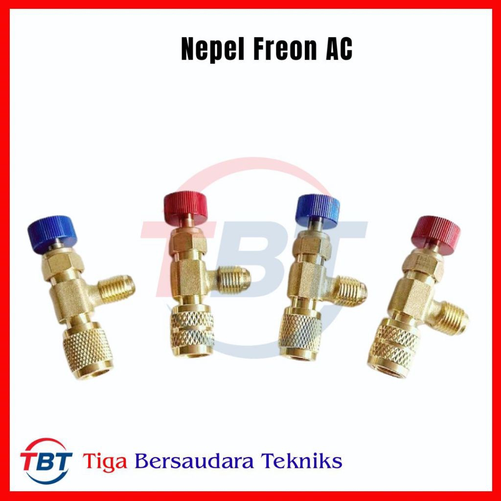 Jual Nepel Kran Freon AC R22 R410/R32 Charging Valve Adapter Retention ...