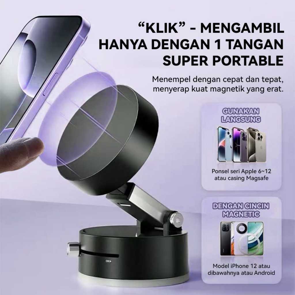 Jual (COD)Magnet phone stand adsorption magnet kuat magnet/terpasang di ...
