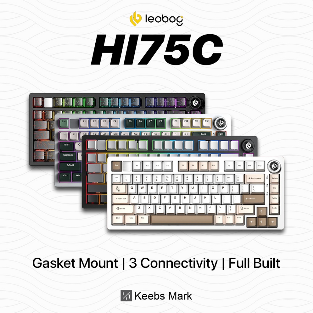 Jual Leobog HI75C Pro Full Built Tri Mode Connection 75% Knob Layout ...