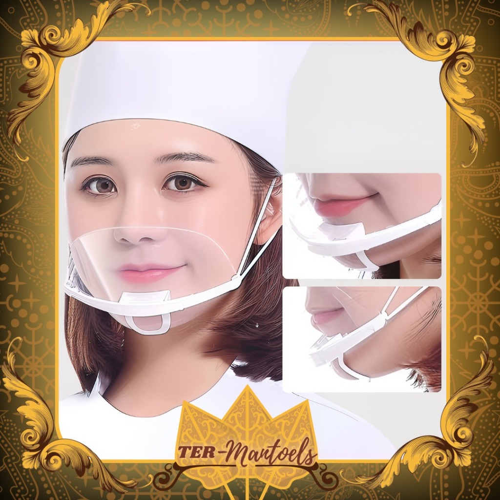 Jual Masker Transparan Penutup Mulut / Masker Koki Restoran / Masker ...
