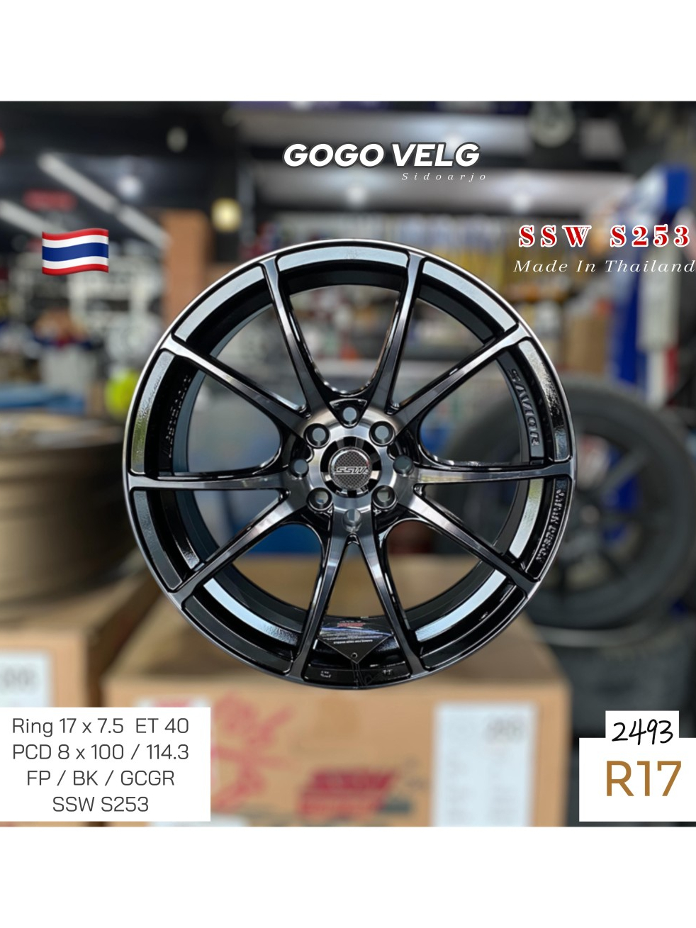 Jual Velg Mobil R17 ORI SSW PCD 8X100/114.3 Lebar 7,5 ET 40 Ring 17 ...