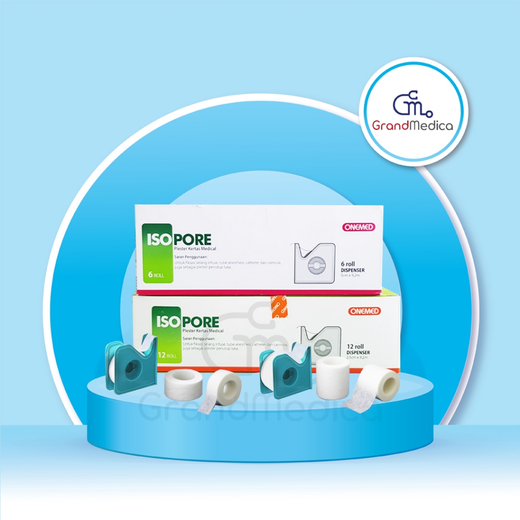Jual ECERAN Plester Kulit ISOPORE + Dispenser OneMed / Plester Luka P3K