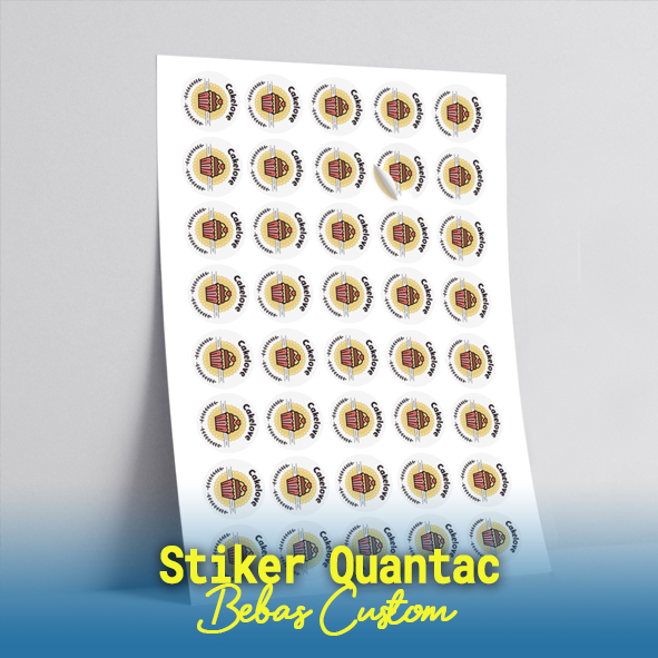 Jual Stiker Quantac, Stiker Quantac + Cutting, Stiker Produk Label ...