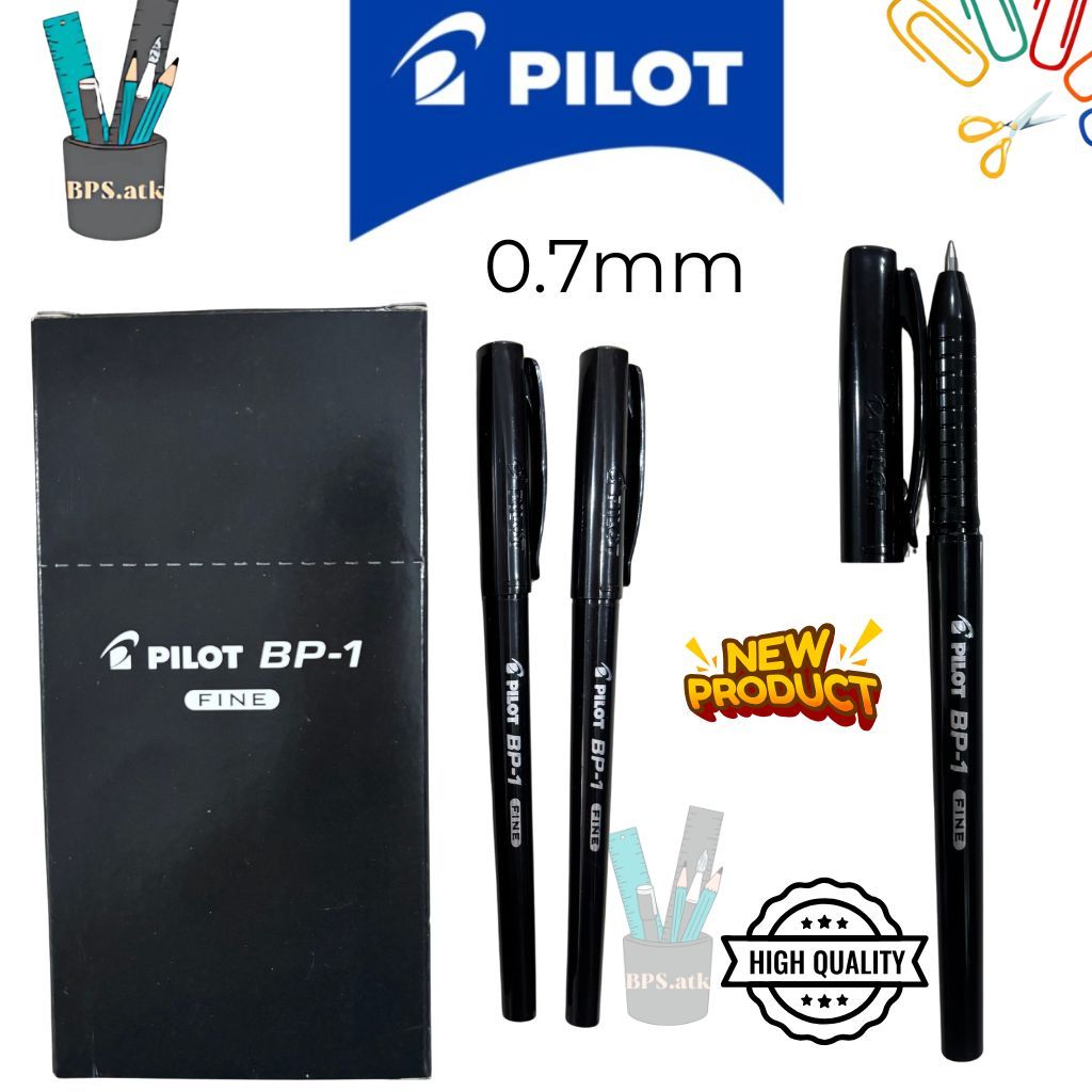 Jual (12 pcs) PILOT Pulpen BP-1F Pena Ballpoint Pen 0.7mm Pilot BP-1 ...