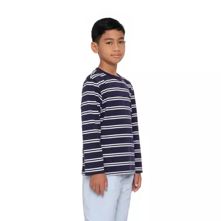 910010505 JR MOORLAND STRIPE LS TEES 1.0