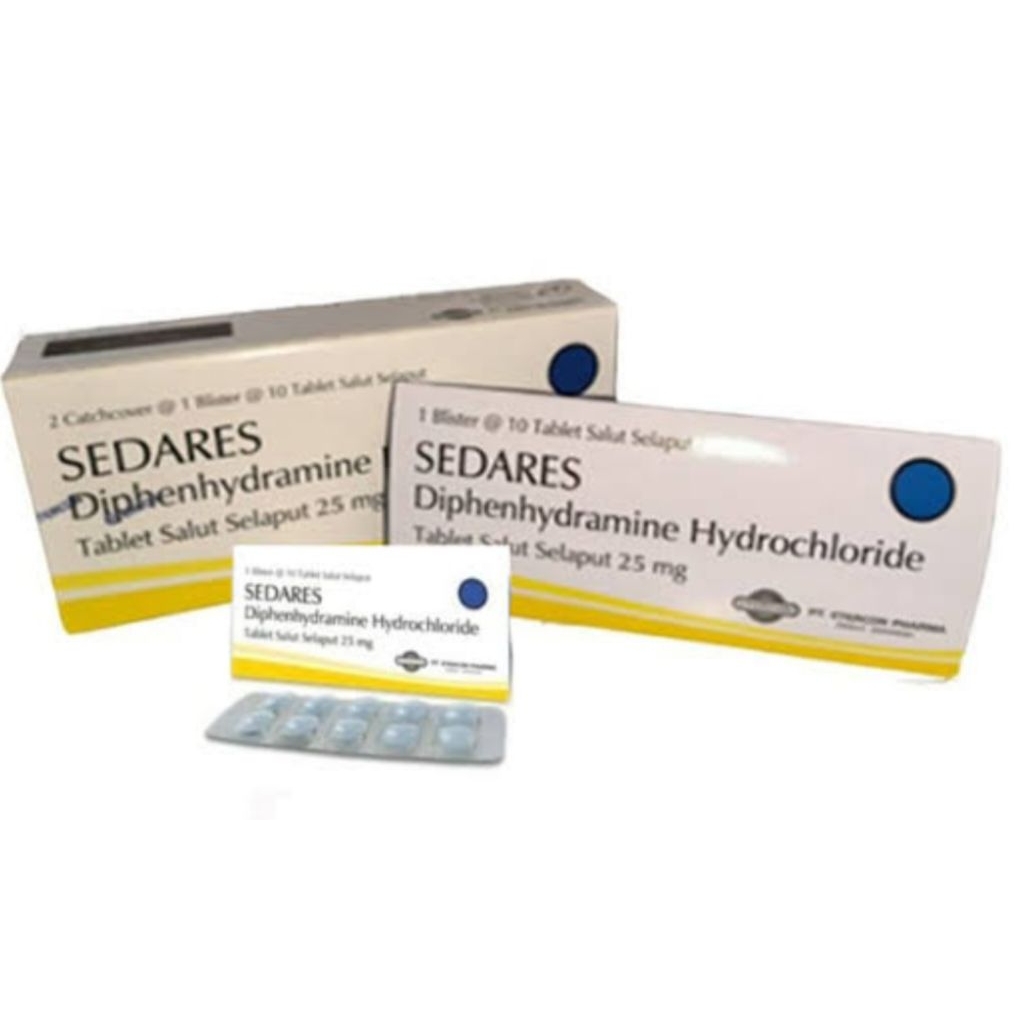 Jual Sedares 25mg Tablet 1 Strip Isi 10 Tablet (per Strip) | Shopee ...