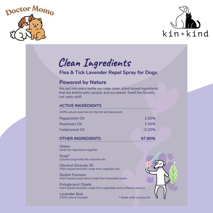 Jual Kin+Kind Flea Tick Prevent Plant Powered Dog Protect Spray ...