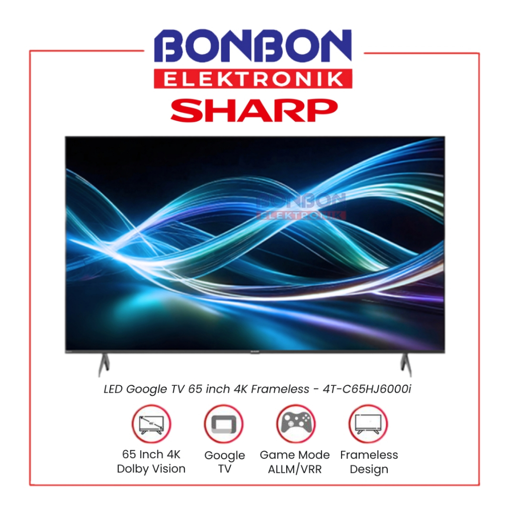 Jual SHARP LED Google TV 65 inch 4T-C65HJ6000i / 4TC65HJ6000i - 4K ...