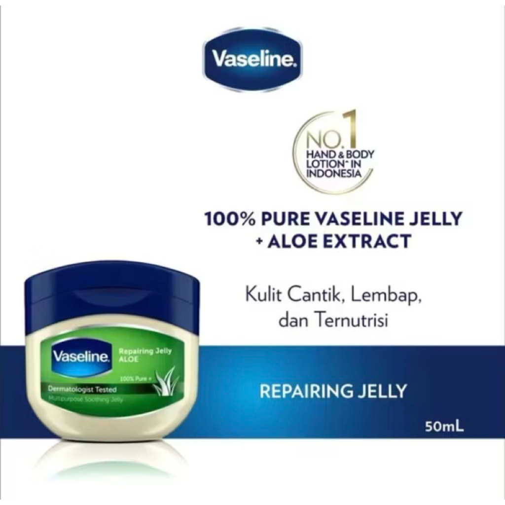 Jual Vaseline Repairing Jelly Original & Aloe 50 ML | Vaseline