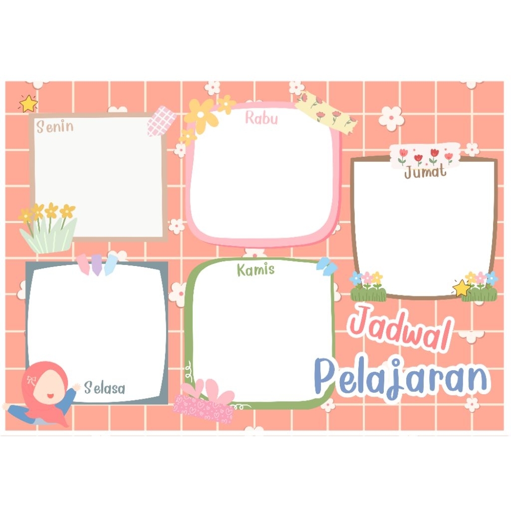 Jual Poster Jadwal Pelajaran / Roster Pelajaran | Shopee Indonesia