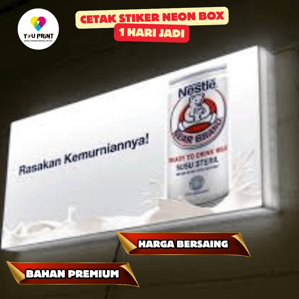 Jual jasa cetak stiker neon box | Shopee Indonesia