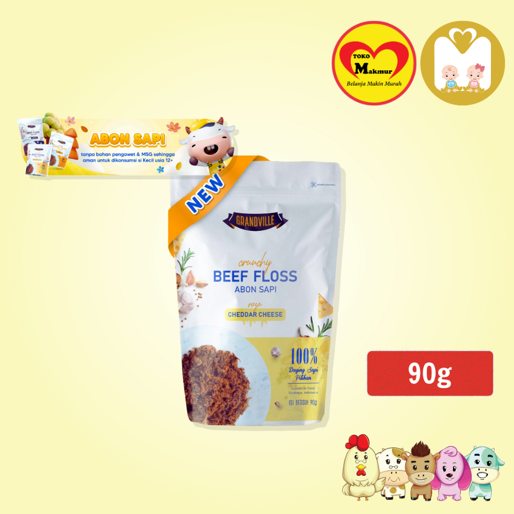 Jual Grandville Abon Ayam Original Ikan Original Sapi Original