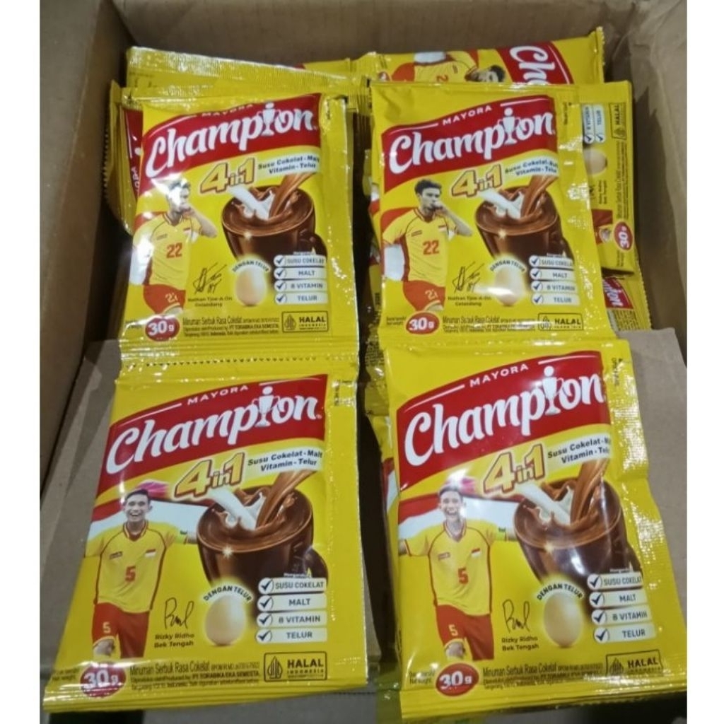 Jual 10 Sachet Energen Champion Susu Bubuk Rasa Cokelat 30g Minuman ...