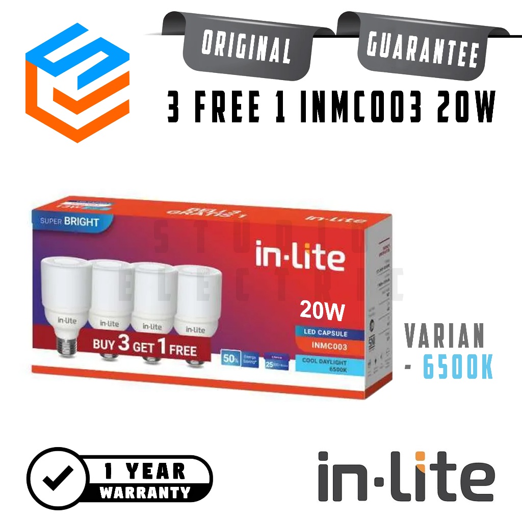 Jual Inlite INMC003 LED Bulb Lampu Bohlam Mini Capsule 3 Free 1 Paket ...