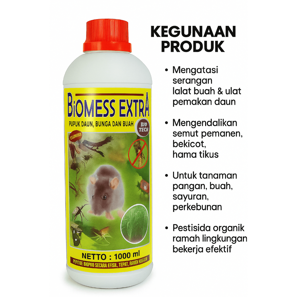 Jual Biomess Extra - Pupuk Daun, Bunga, dan Buah 1 Liter | Shopee Indonesia