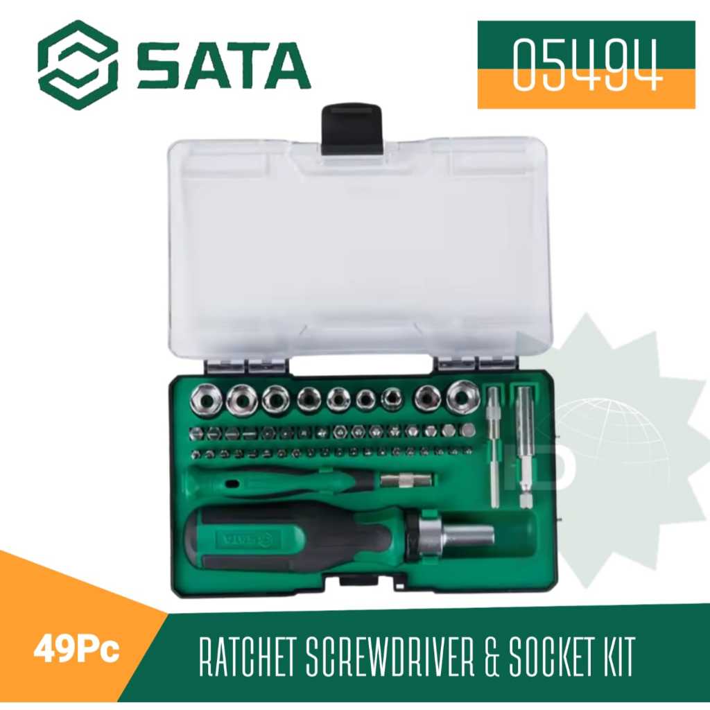 Jual SATA Socket & Obeng Ratchet Set 49 Pcs 05494 Sata Tools | Shopee ...