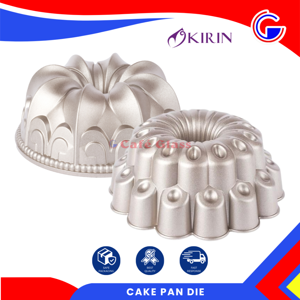 Kirin Cetakan Kue Bundt Cake Bolu Pan Die I Loyang Kue Anti Lengket I  Marquise Lily Cascade