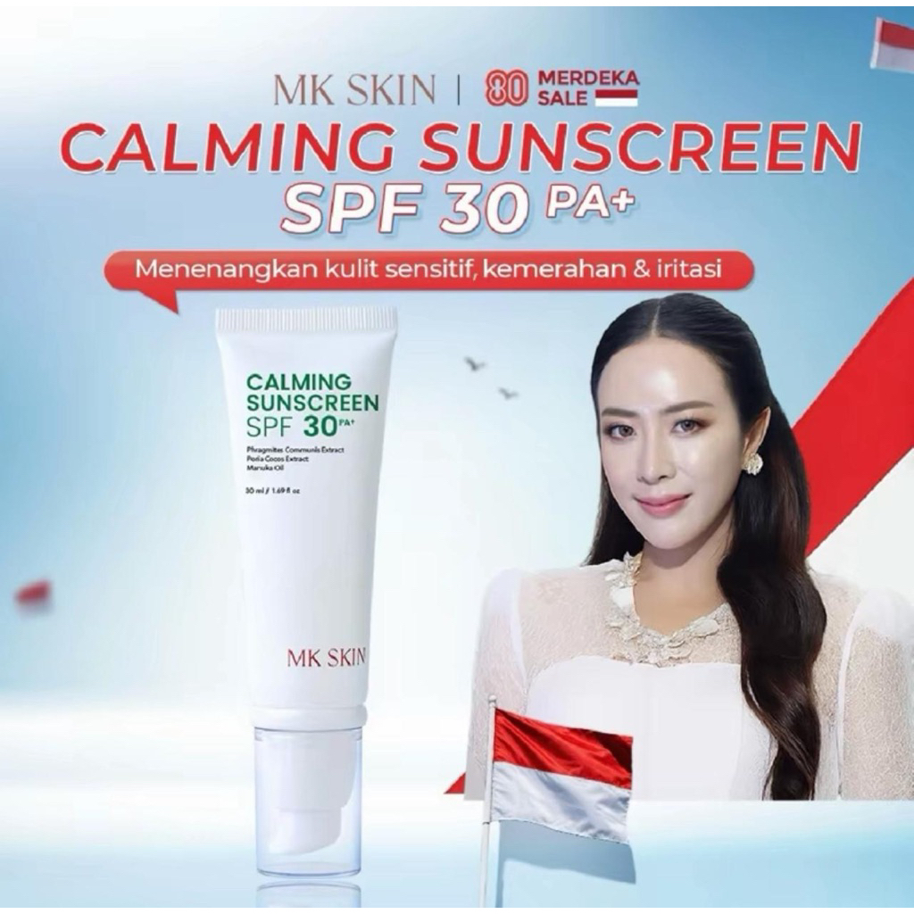Jual (READY KIRIM INSTAN) - MK SKIN CALMING SUNSCREEN SPF 30 ...