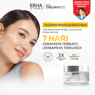 ERHA Truwhite Peptovitae® Bright, Yuzu Extract & Niacinamide Moisture Gel Cream - 30 g I Brightening Moisturizer untuk Mencerahkan Wajah Dalam 7 Hari