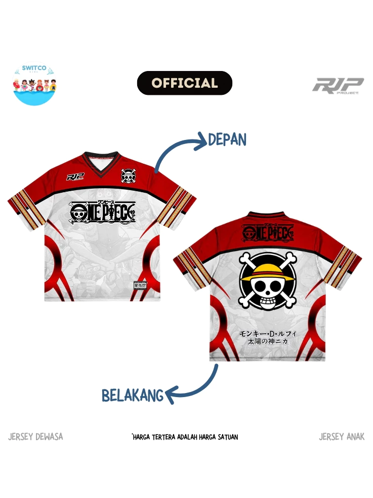 Anak pakai jersey One Piece