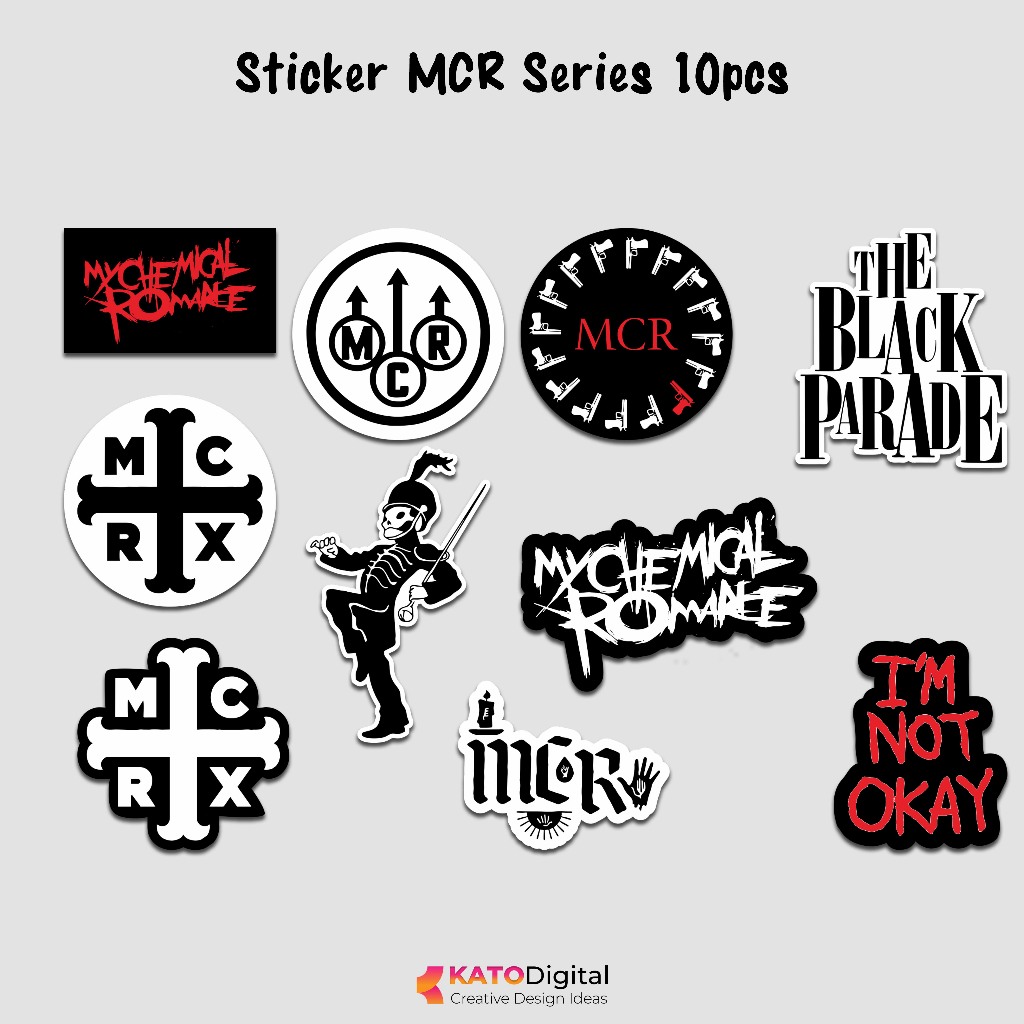 Jual Stiker Band Rock MCR My Chemical Romance Vinyl Glossy Anti Air 10 ...