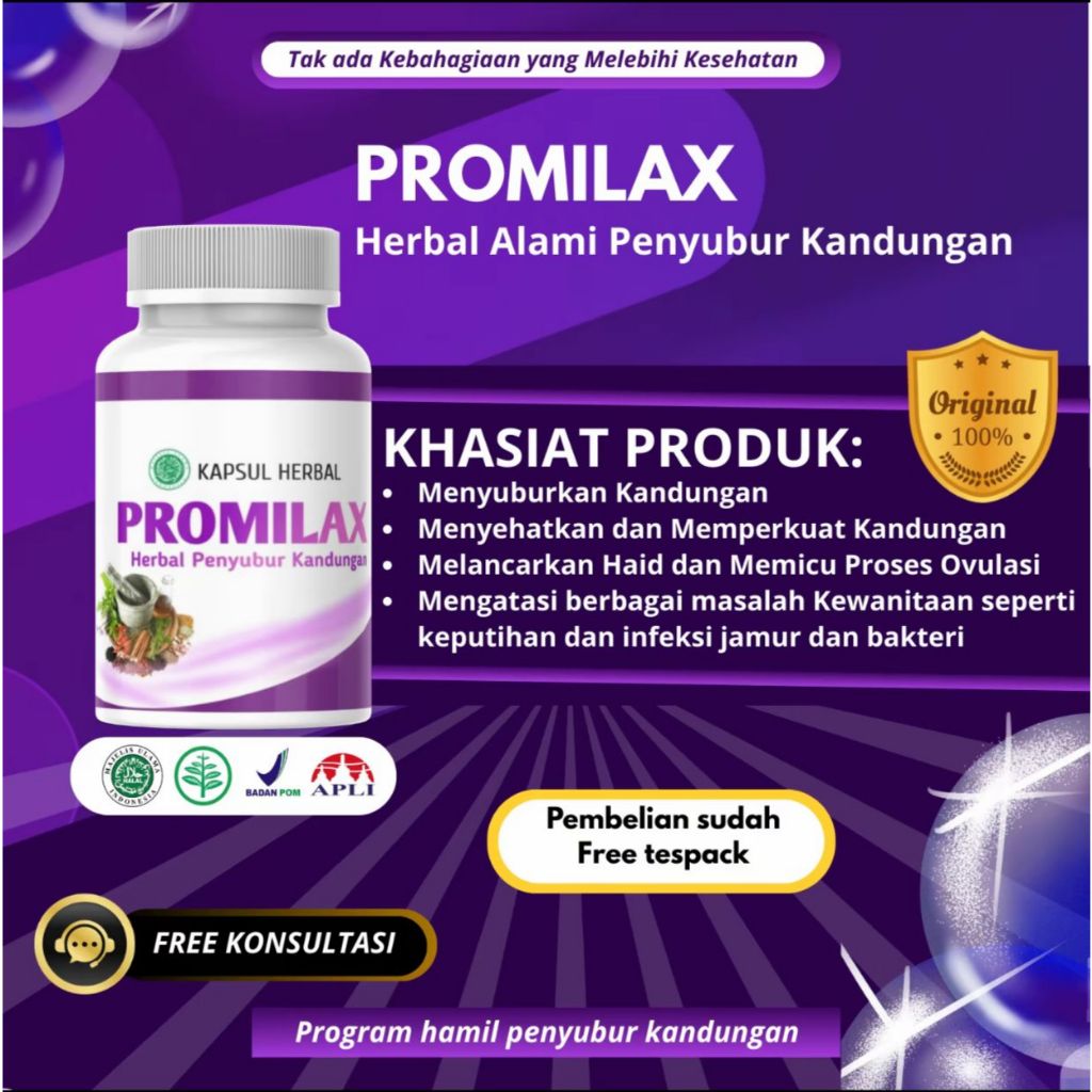 Jual Promilax Penyubur Kandungan Penyubur Kandungan Cepat Hamil Dalam 2 ...