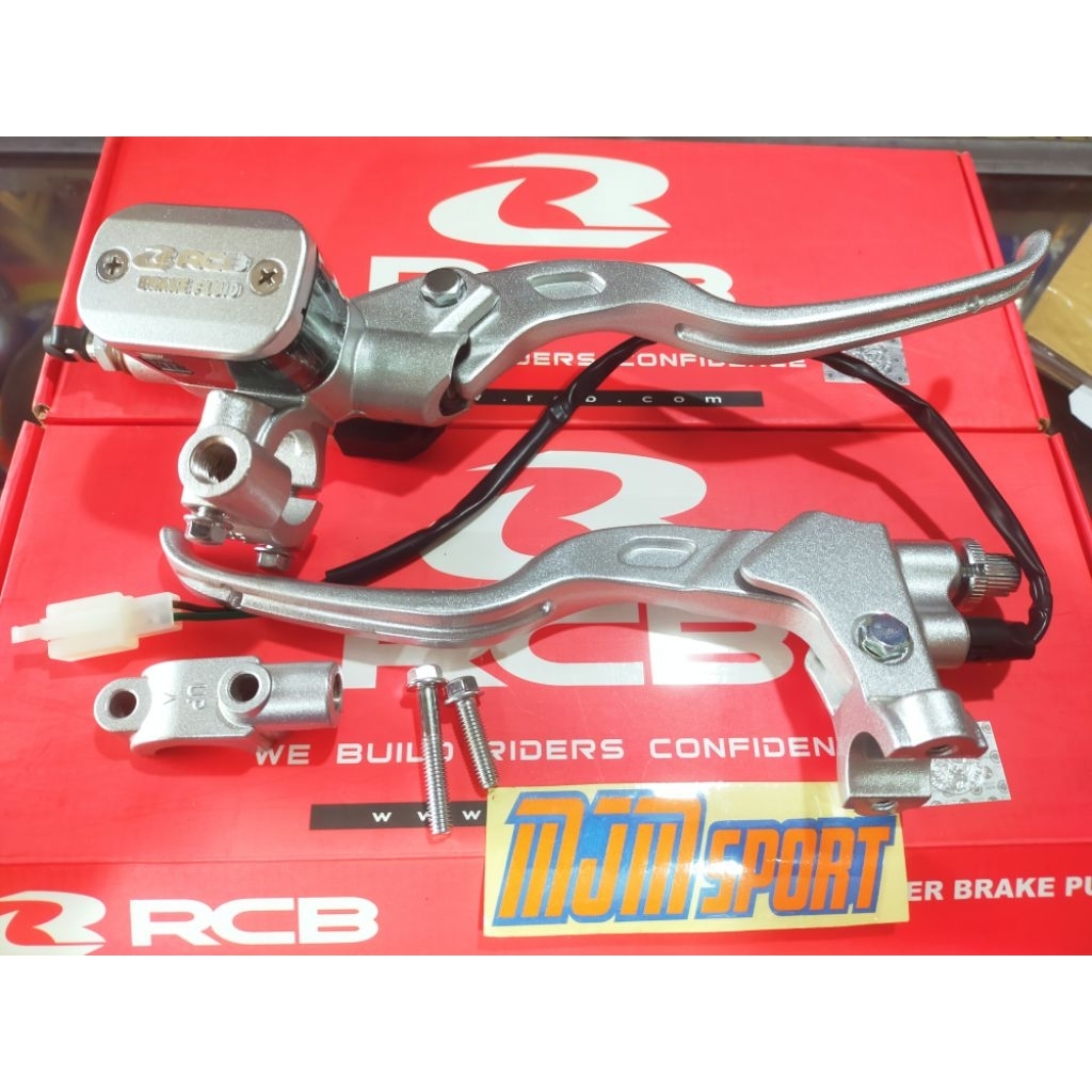 Jual Master Rem Rcb E3 Kotak 14mm Silver plus Handle Kiri RCB | Shopee ...
