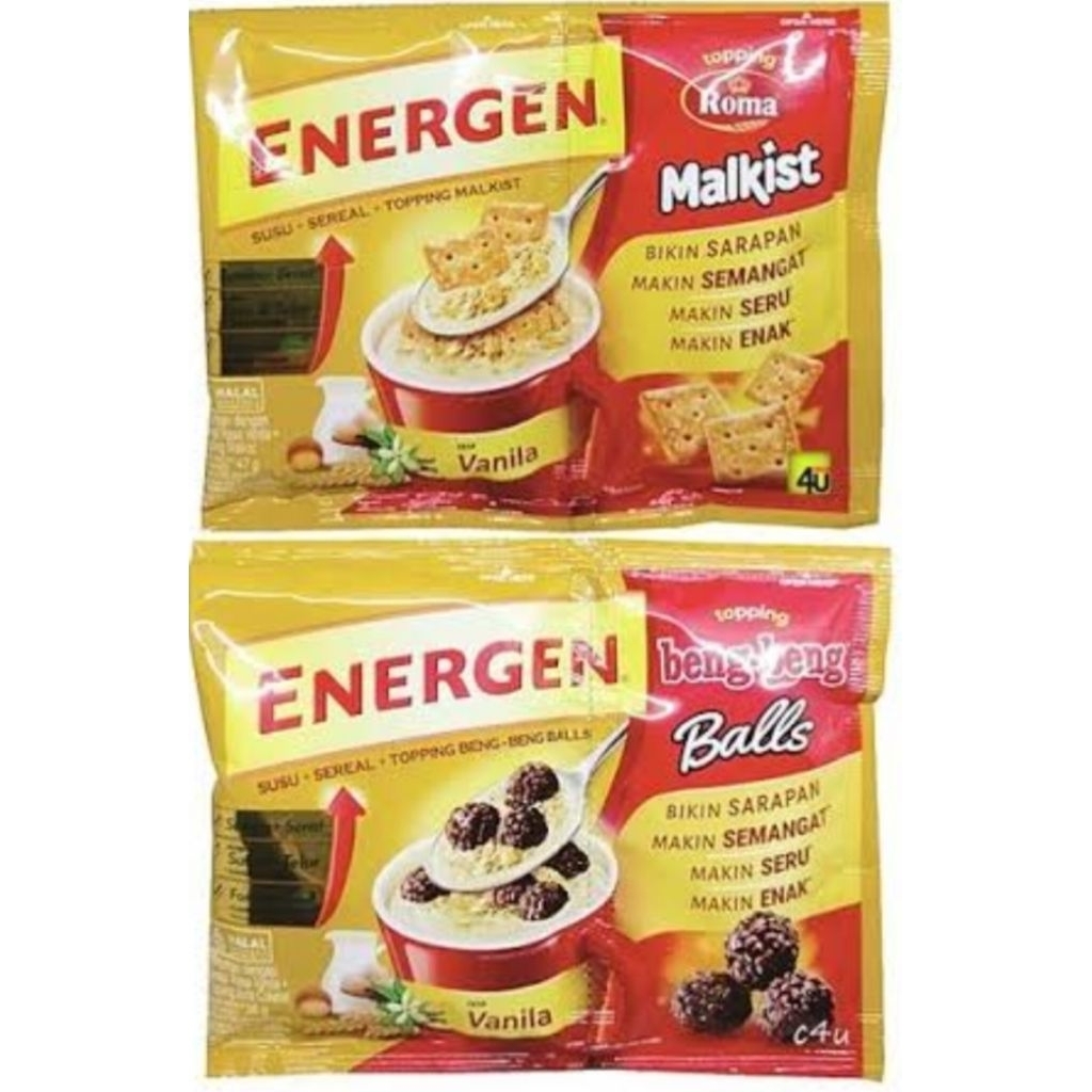 Jual Energen Vanila topping beng2 balls 1 renceng 10 pcs | Shopee Indonesia