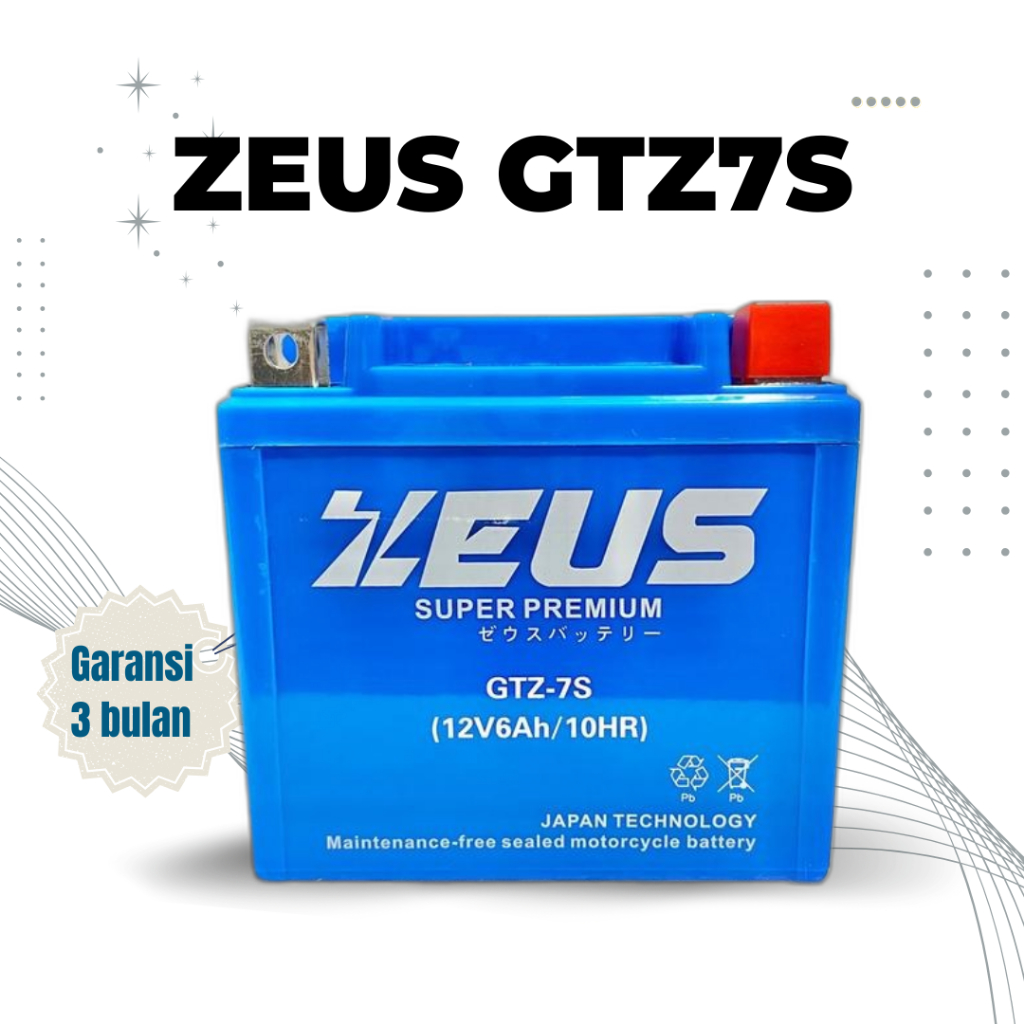 AKI  Jual Aki Kawasaki ZX 10 R ZX10R (2011-2015) GTZ7S ZEUS Accu Kering