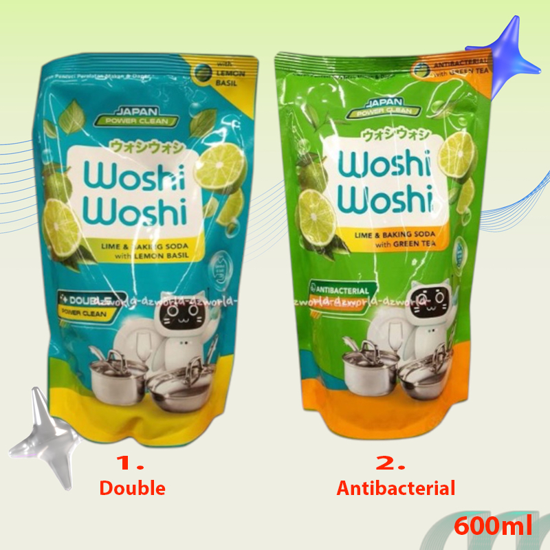 Jual Woshi Woshi 600ml Cairan Pencuci Piring 600 ml Kemasan Isi Ulang ...